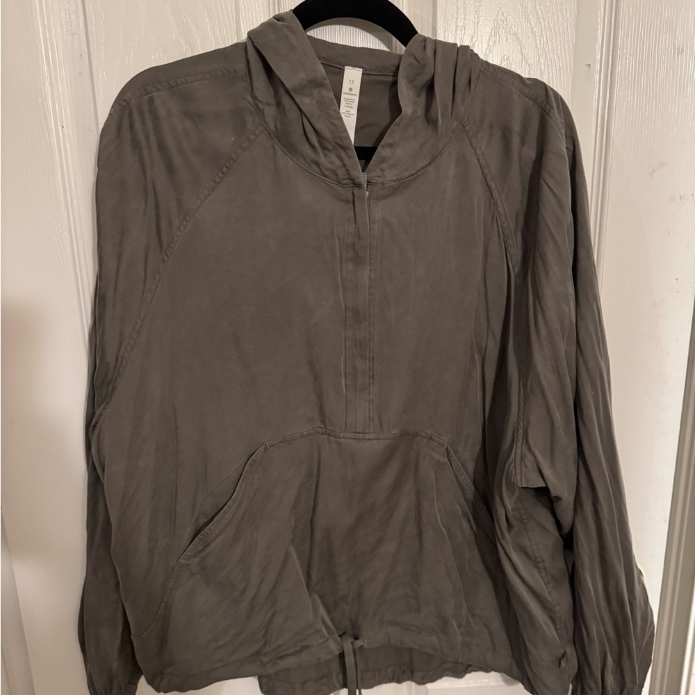 lululemon athletica Gray Hooded Jacket